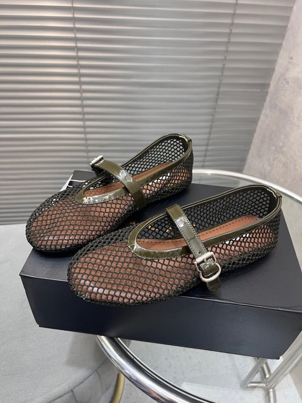 ALAIA 2025/SS New Color Mesh Flat Sandals Slippers - KFY00270
