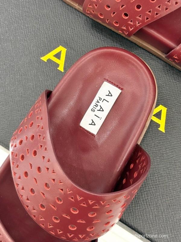 Alaia Spring Summer 2025 Laser-Cut Openwork Casual Sandals - KFY00260