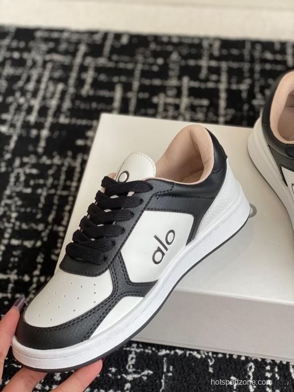 Alo 2025 SS Two-Tone White Sneakers Chunky Sole Comfort Casual - KFY00280