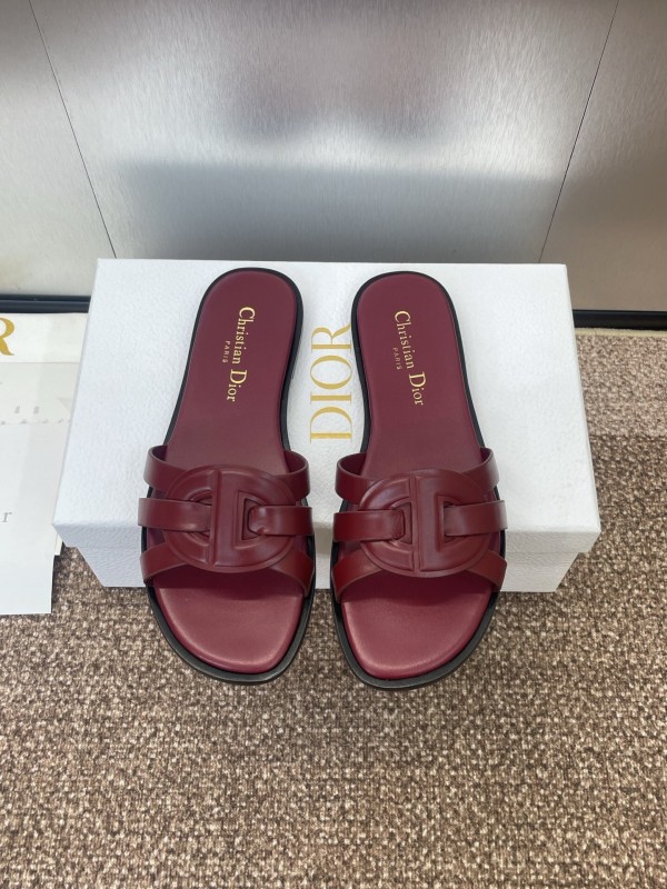 Dior D-Club Jelly Color Hollow Layered Cross Strap Women's Sandals - KFY00280