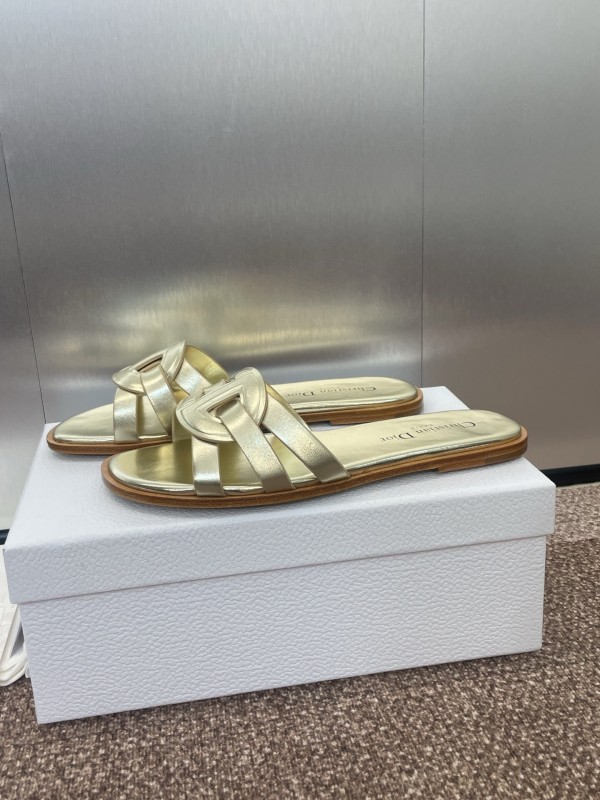 Dior D-Club Jelly Color Hollow Layered Cross-Strap Women Sandals - KFY00280