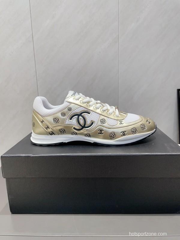 Chanel Silver Horn King II Casual Series Sneakers - KFY00330