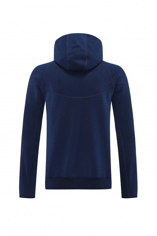 25/26 Barcelona 01 Royal Blue Hoodie Full Zipper Jacket+Long Pants