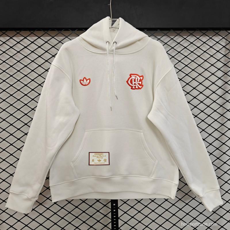 25/26 Flamengo Retro Embroidered Logo Hoodie 9 Colors