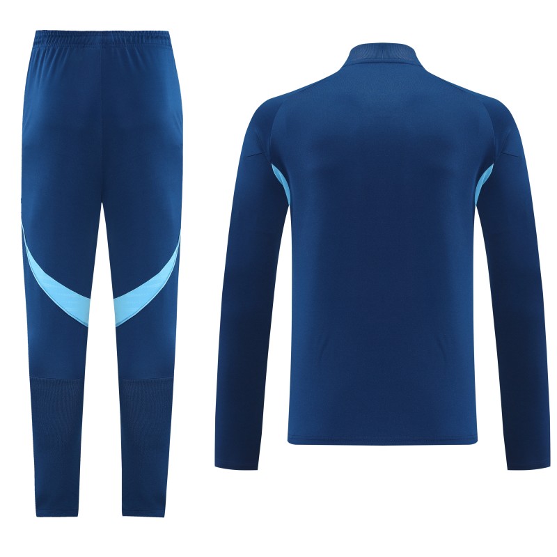 25/26  Adidas Navy Blue Full zipper Jacket Tracksuit+ long pants