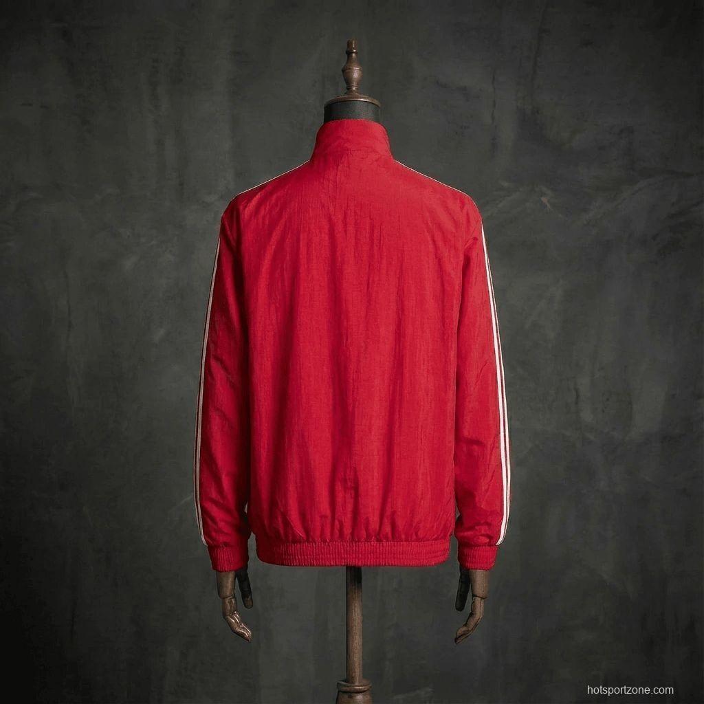 2026 Liverpool Red And White Reversible Full Zipper Jacket