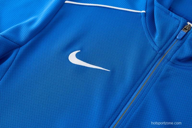 2026 NIKE Blue Full Zipper Jacket + Long Pants