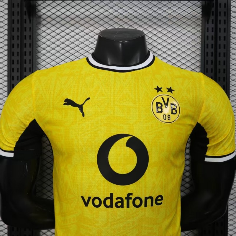25/26 Player Version Borussia Dortmund Yellow with Black Trim Cup Jersey