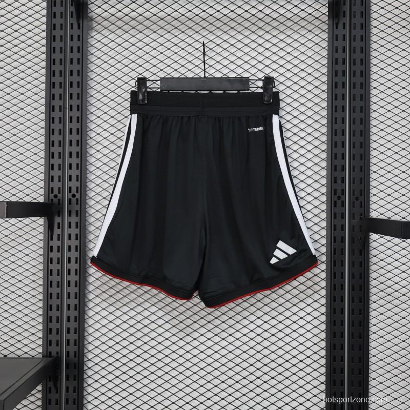 2026 Player Version Germany Black with White Stripes Shorts