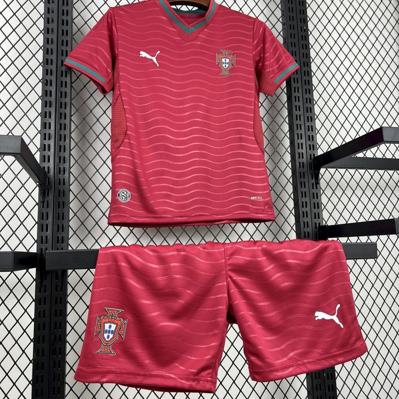 2026 Kids Portugal World Cup Home Kit