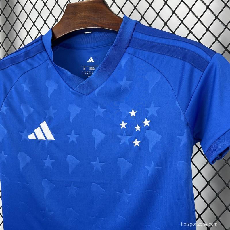 2026/27 Womens Cruzeiro Crop Top Home Jersey