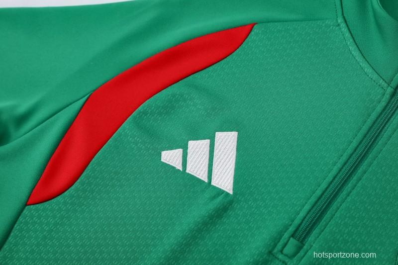 26/27  Algeria Green Half Zipper Jacket  Tracksuit + Long Pants