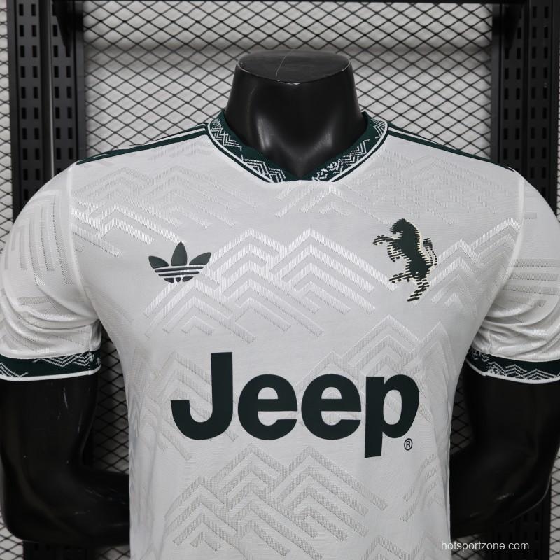 Player Version 26/27 Juventus White with Dark Green Special Edition Jersey