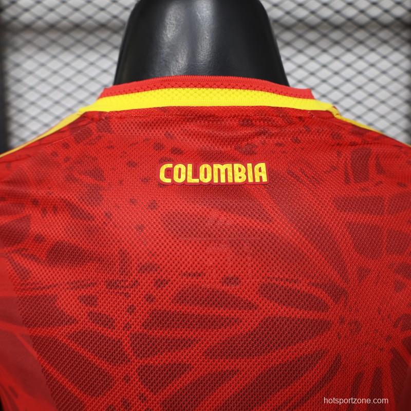 Player Version 2026 Colombia Red & Yellow Away Jersey