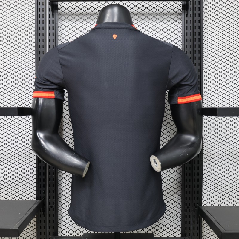 Player Version 26/27 AC Milan Away Navy Blue with Copper Orange Accents Jersey
