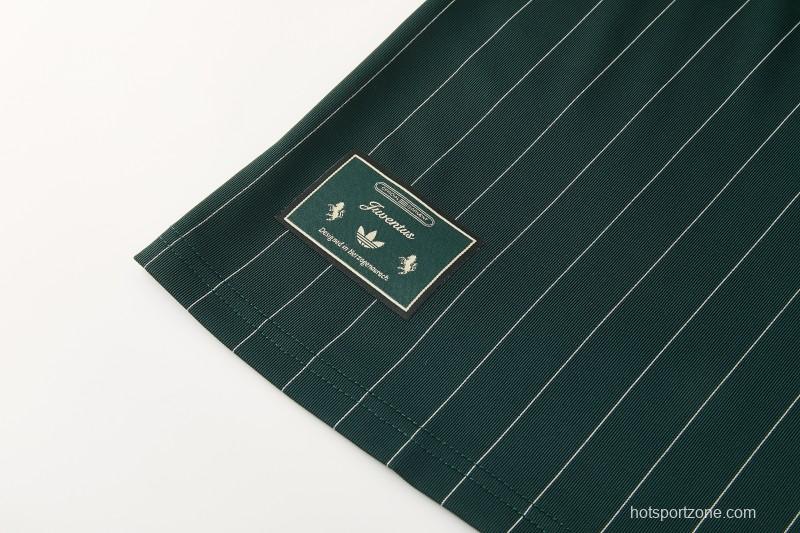 26/27 Juventus Navy Green Short Sleeve+Soccer Shorts