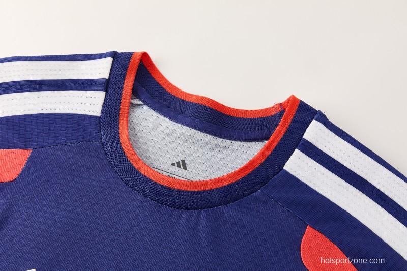 26/27 Japan  Blue  Short Sleeve+Soccer Shorts