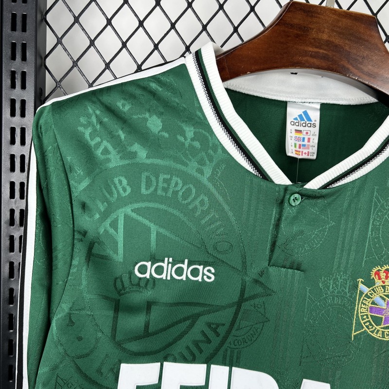 1999/00 Retro Deportivo De La Coruna Away Long Sleeves Jersey