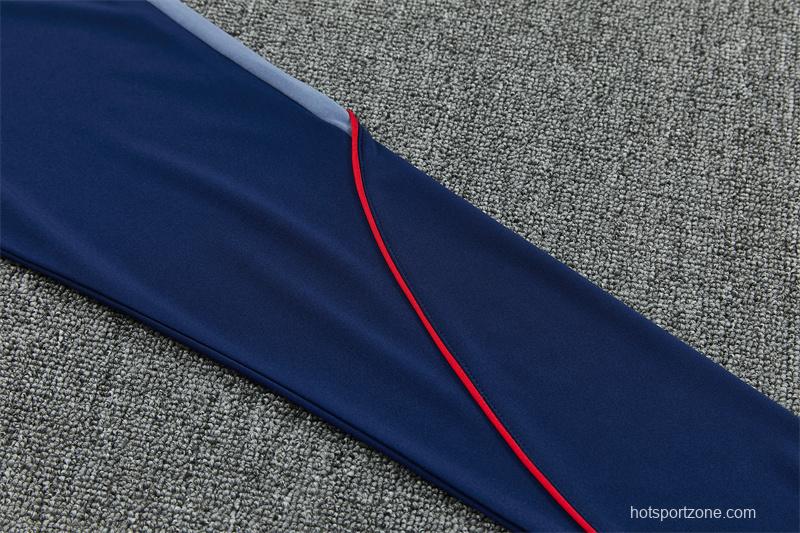 2026 England Navy Blue  Half Zipper Jacket Tracksuit + Long Pants (Nike)