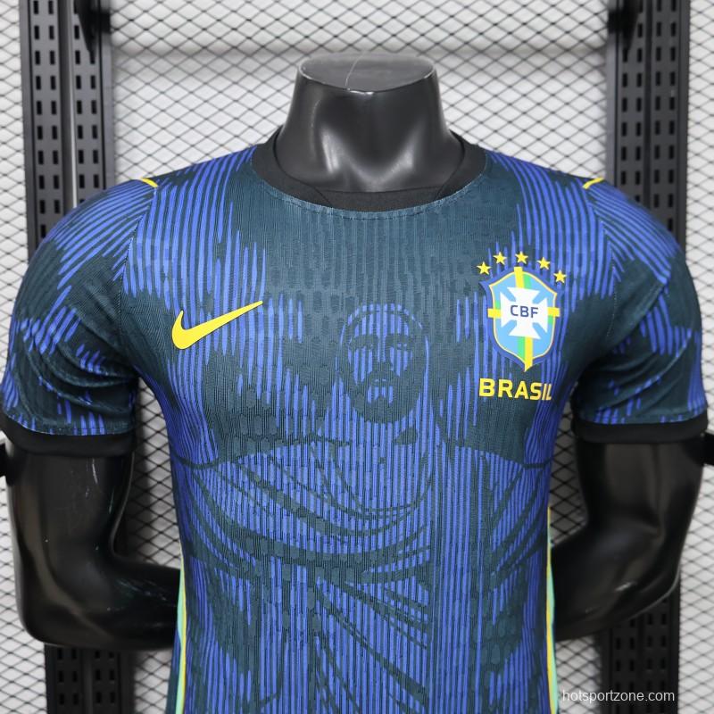 Player Version 2026 Brazil Navy Blue  Special Edition Away Jersey