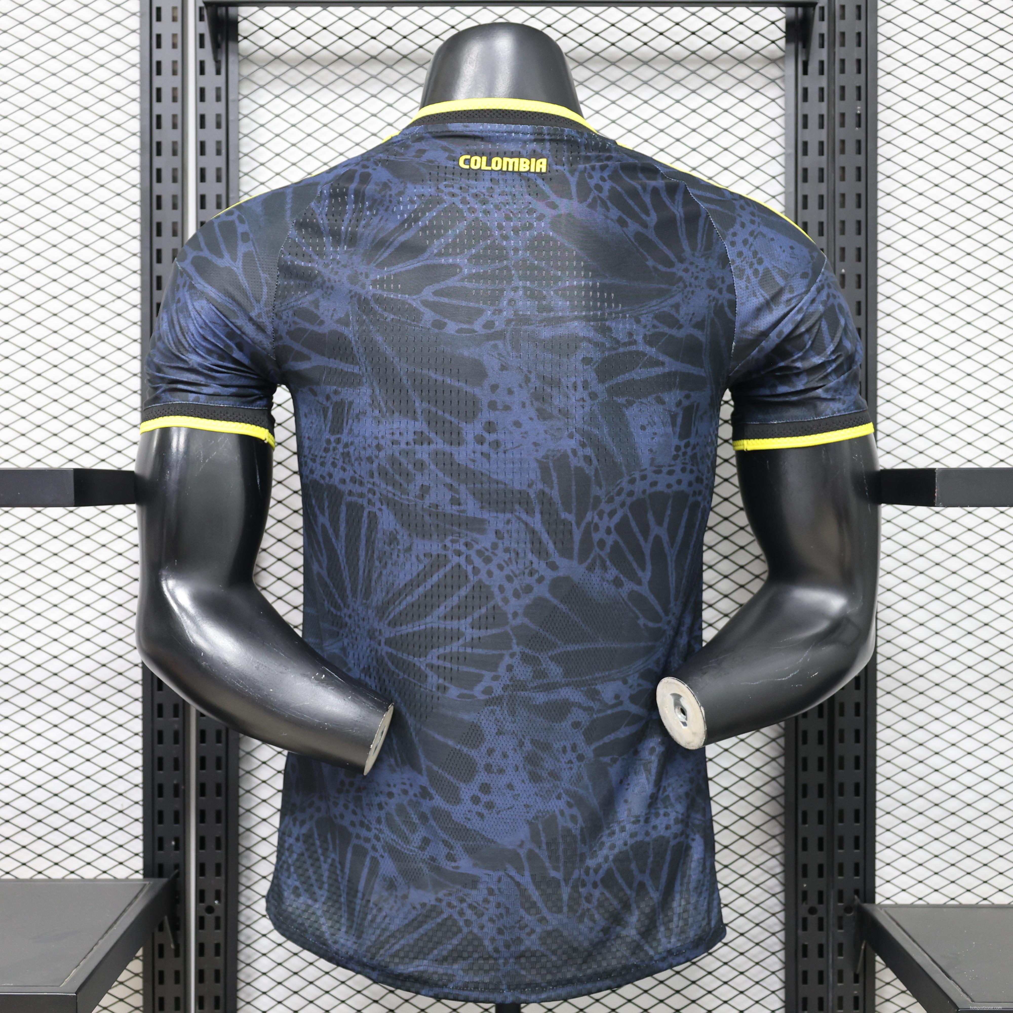 Player Version 26/27 Colombia Away  Navy Blue & Yellow Special Edition Jersey