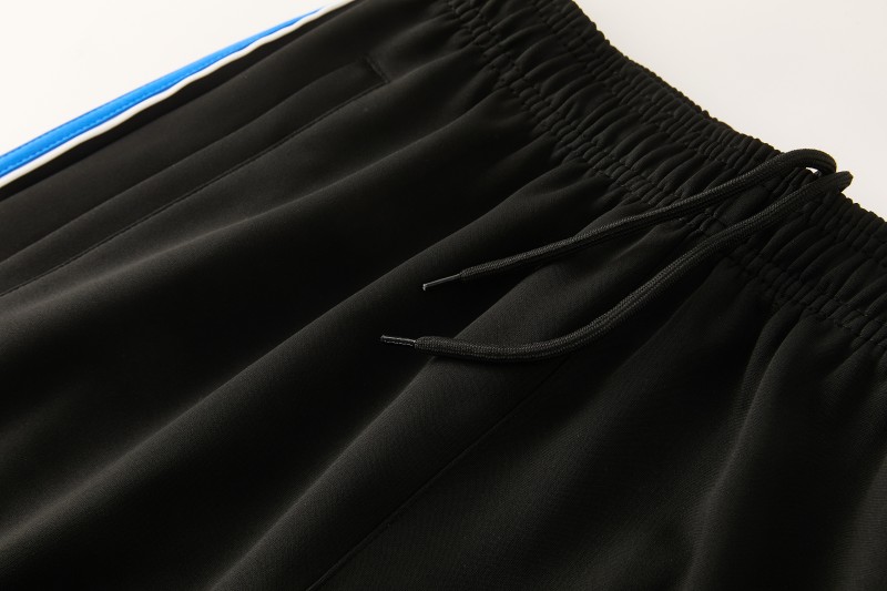 2026/27 Adidas Originals Black & Royal Blue Full Zipper Jacket Tracksuit + Long Pants