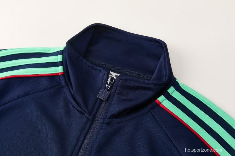 2026/27 Adidas Originals Navy Blue Full Zipper Jacket Tracksuit + Long Pants