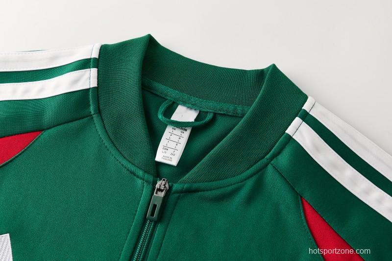 26/27 Algeria  Dark Green  Zipper Training Jacket Tracksuit + Long Pants (Adidas)