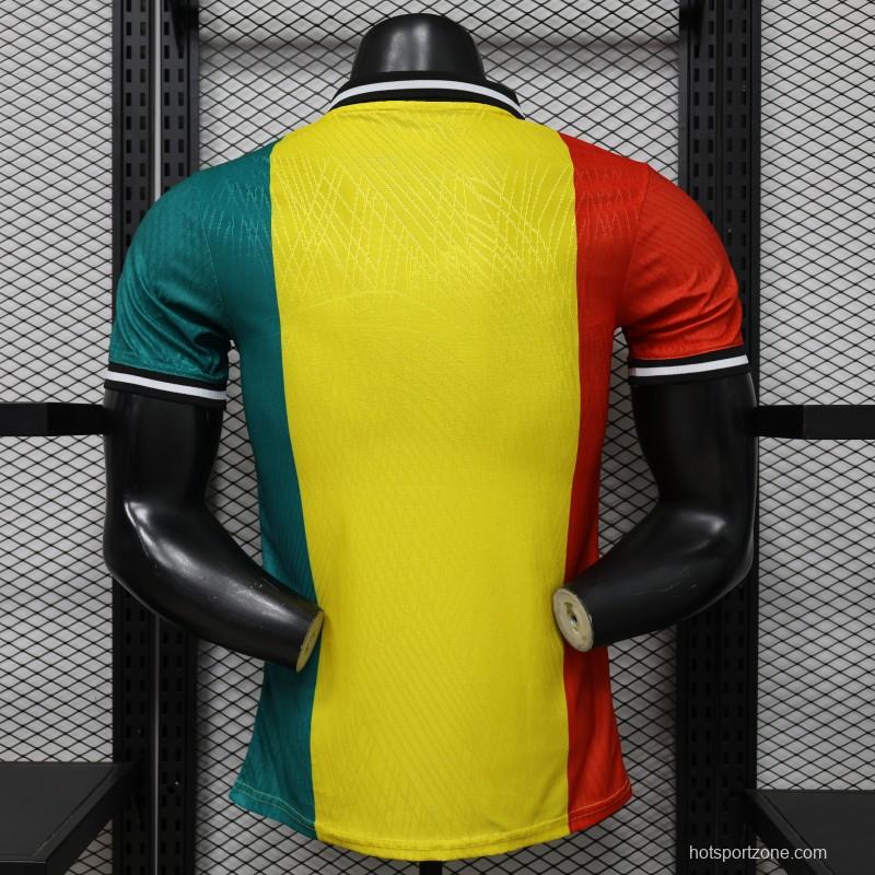 Player Version 2026 Ghana Special Edition Yellow Red Green with National Coat of Arms & Flag Jersey