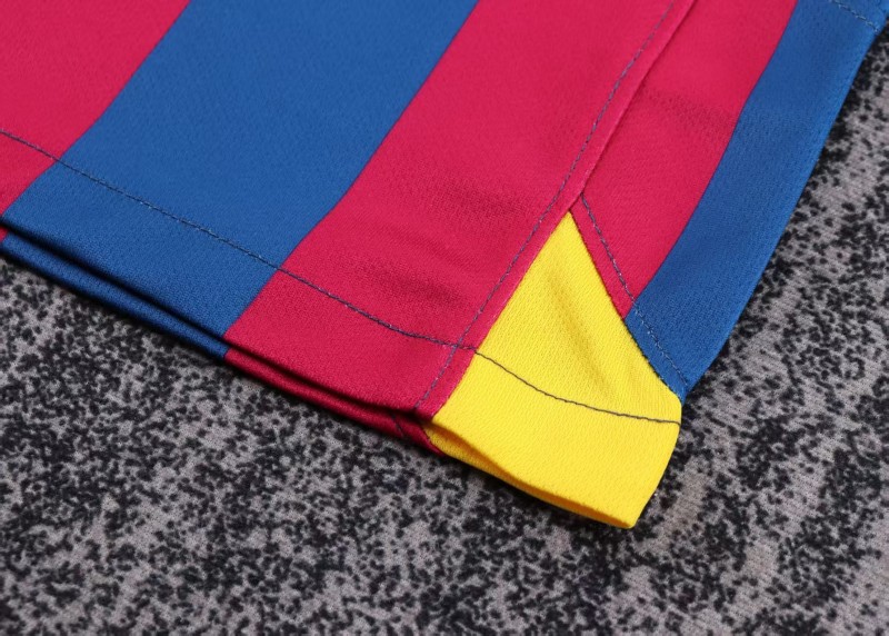 Retro Kids 05/06 Barcelona Home League Version Long Sleeve Jersey