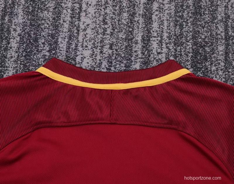 Retro Kids 17/18  AS Roma Home Jersey