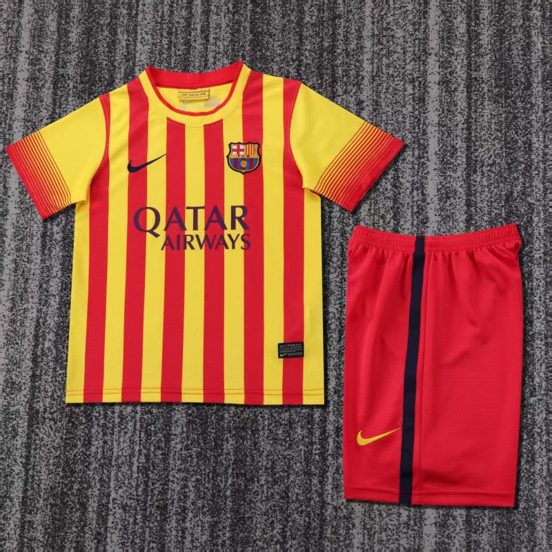 Retro Kids 13/14 FC Barcelona Away Jersey