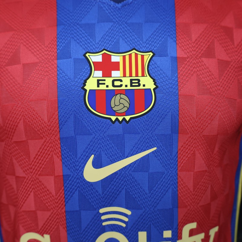 Player Version 26/27 FC Barcelona Home Red Blue  Stripe Jersey