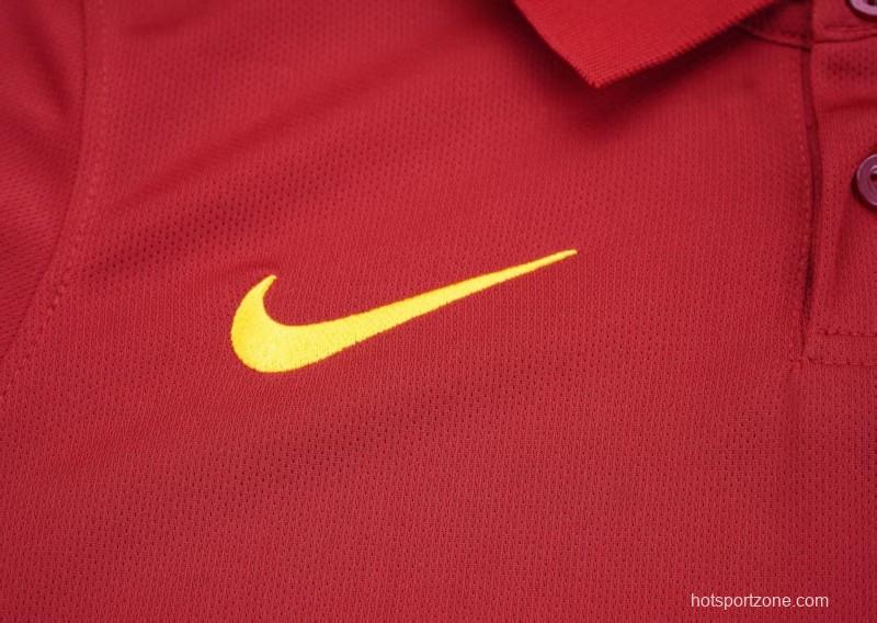 Retro Kids 14/15 AS Roma Maroon Home Jersey