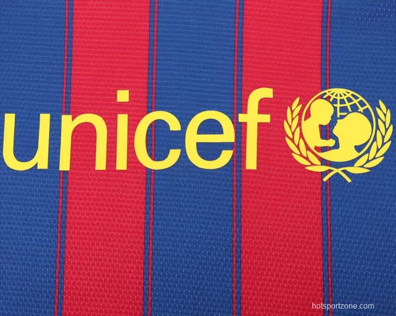 Retro Kids 09/10 FC Barcelona Home Jersey