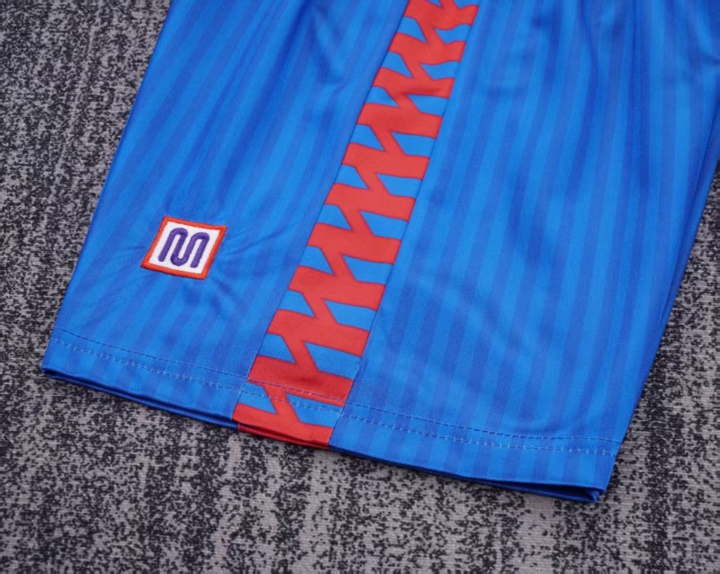 Retro 1989/92 Kids FC Barcelona Blue & Red Stripe Home Jersey