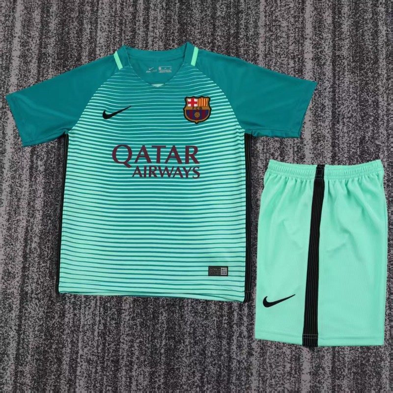 Retro Kids 16/17 Barcelona Third Away Jersey