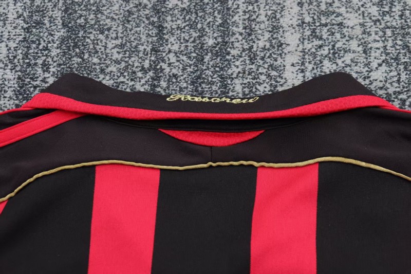 Retro Kids 06/07 AC Milan Home Long Sleeve Jersey