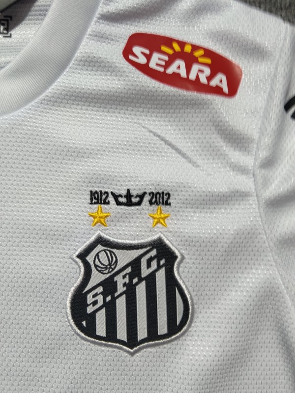 Retro Kids 12/13 Santos Home Long Sleeve Jersey