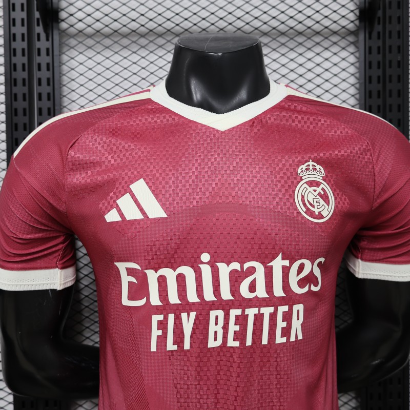 Player Version 26/27 Real Madrid Third Burgundy Red Jersey