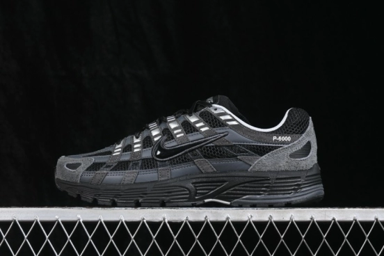 Nike P-6000 SE Retro Running Shoes with Layered Design and Lightweight Comfort - HF0015-002