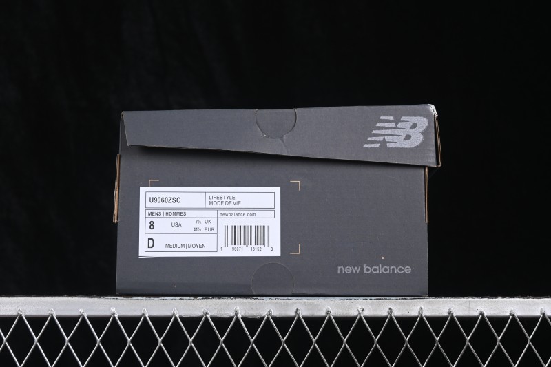 New Balance 9060 Retro Running Shoes with ABZORB Cushioning and Suede Overlays - U9060ZSC