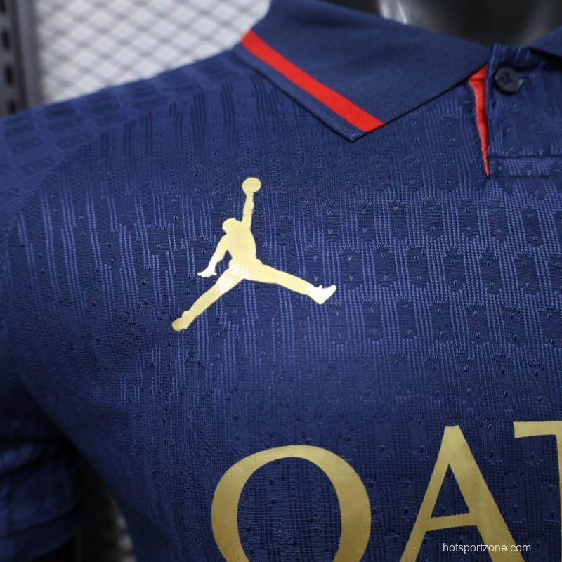 Player Version 26/27 PSG Blue Polo Collar Jersey