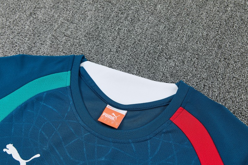 26/27 Portugal Dark Teal  Short Sleeve+Soccer Shorts
