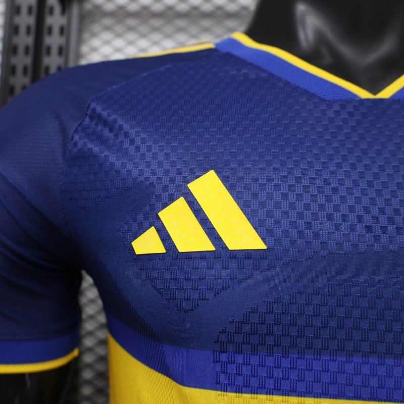 Player Version 26/27 Boca Juniors Home Blue and Yellow Horizontal Band Jersey