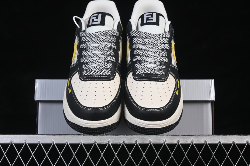 Nike Air Force 1 '07 Low Fendi Collaboration Casual Sneakers with Premium Leather Upper - LD1999-019