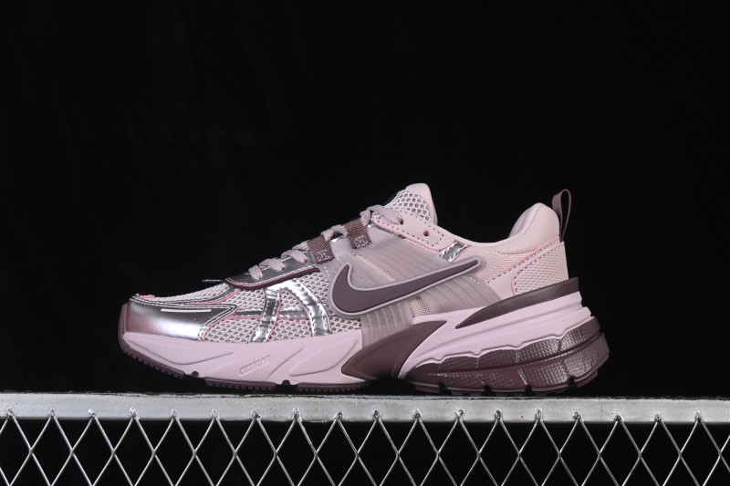 Nike V2K Run Retro Low-Top Running Shoes with Cushlon Foam Cushioning - FD0736-602