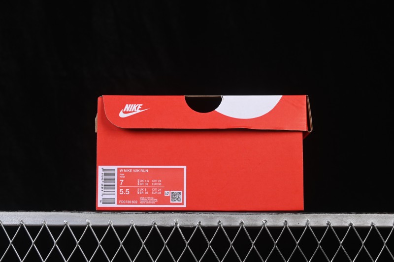 Nike V2K Run Retro Low-Top Running Shoes with Cushlon Foam Cushioning - FD0736-602