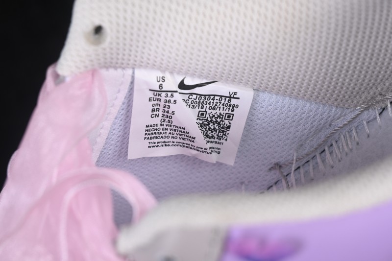 Nike Air Force 1 '07 Low Hand-Painted Graffiti Pastel Pink and Purple Butterfly Theme Casual Sneakers - CJ0304-160