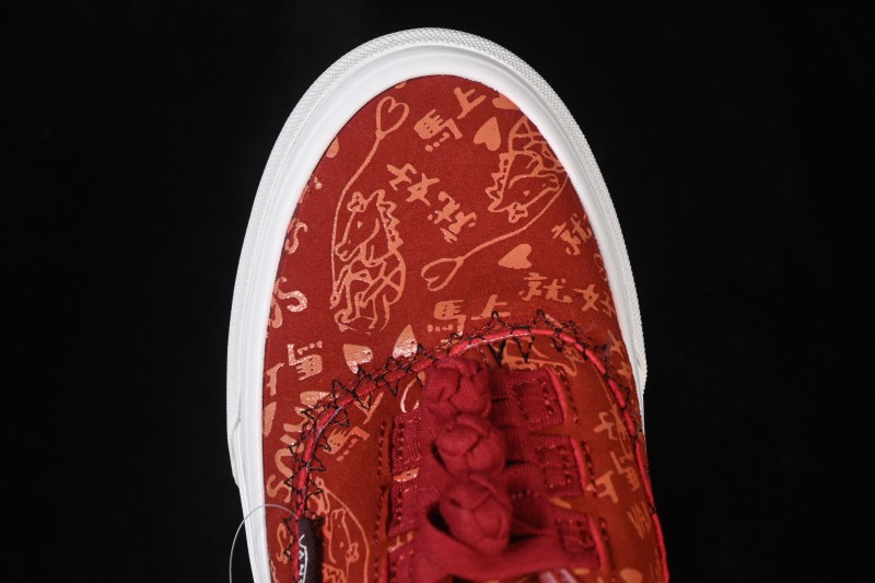 Vans Authentic Year of the Horse Low-Top Casual Skateboarding Shoes with Vulcanized Construction - VN000Z3UHRU